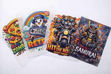 Custom DTF gang sheet design — Miami Vibes Captain Printing