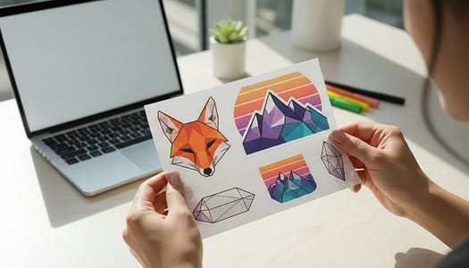 Custom Low Poly Sticker Sheets: A Designer's Guide to Printing