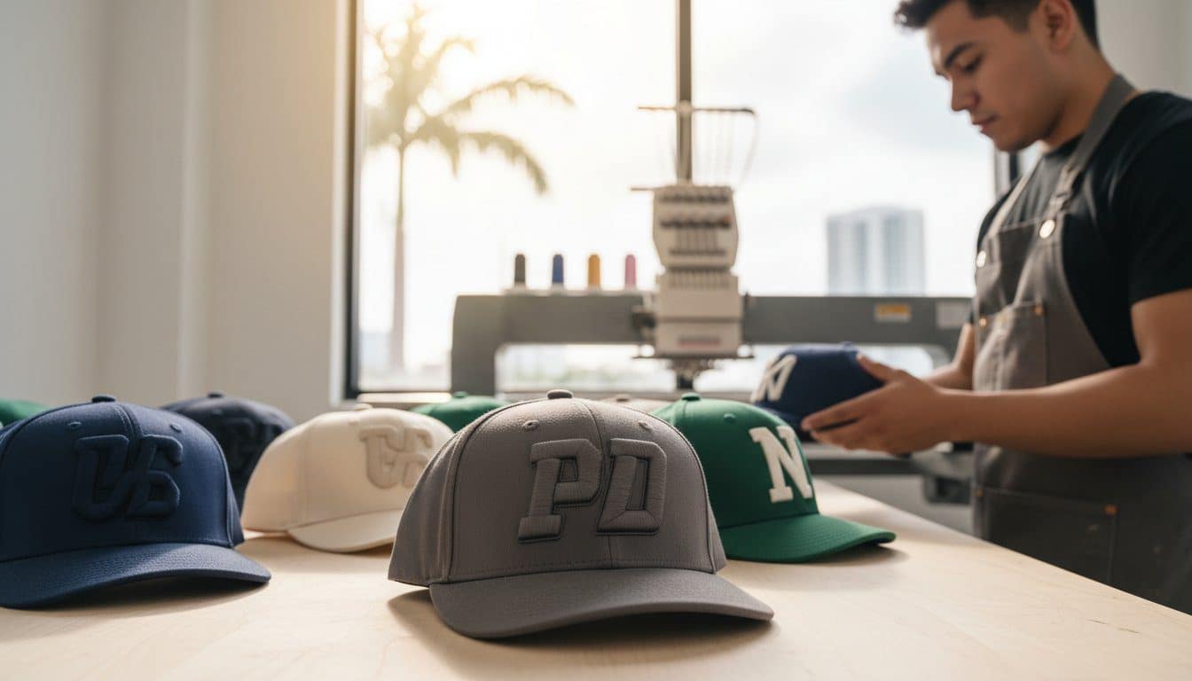 3D Puff Embroidery Hats in Miami: The 2026 Professional Guide to Custom Headwear