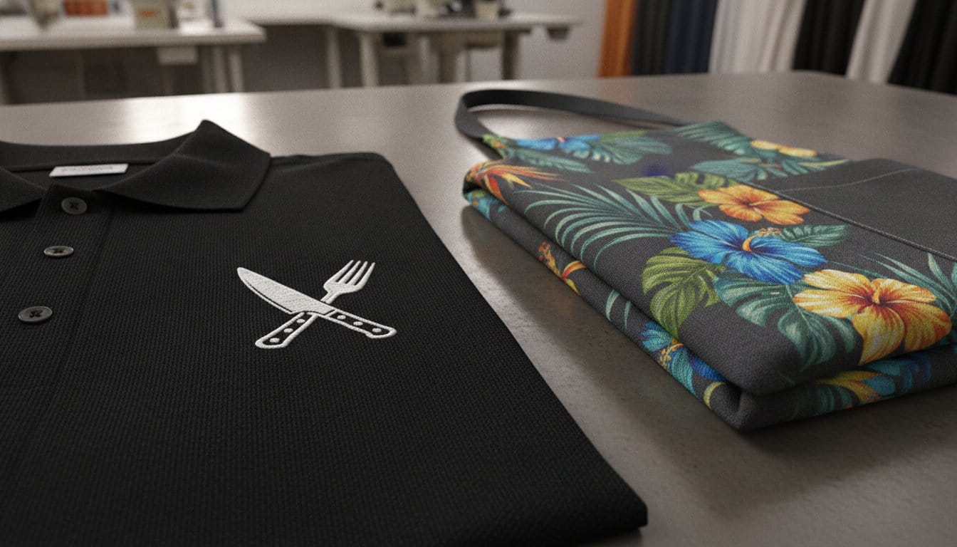 Restaurant Uniforms Miami: Custom Embroidery and DTF Printing Guide