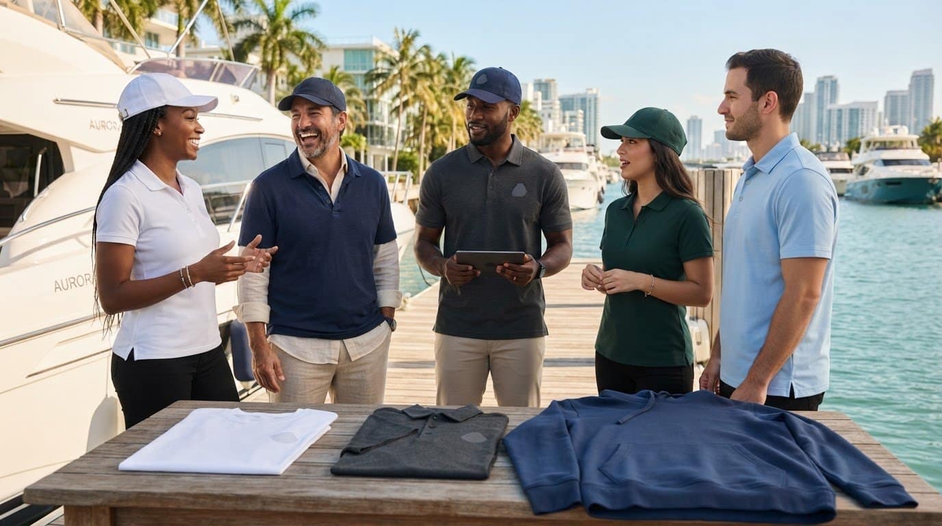 Custom Apparel for Miami Yacht Brokers: Buying Guide